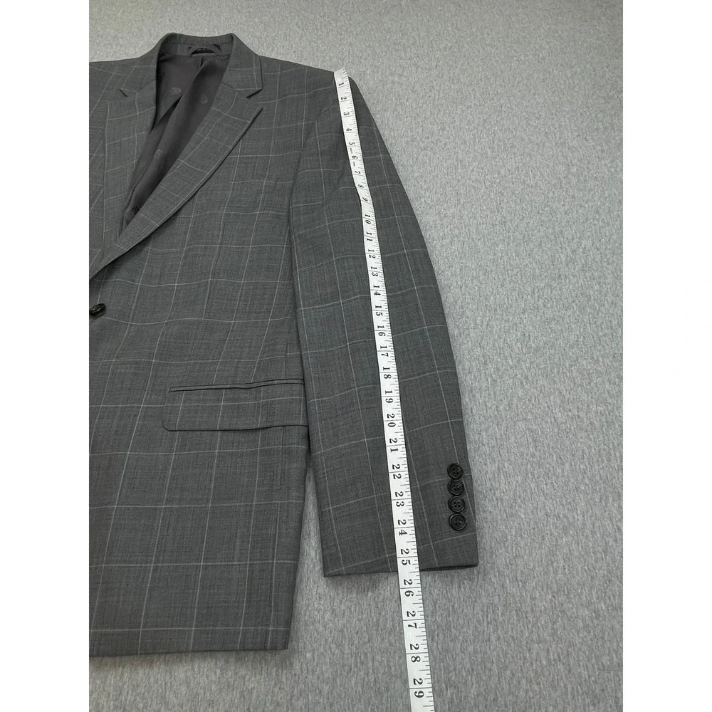 Lauren Ralph Lauren Suit Mens 43R  Windowpane 2-Button Pants 34 x 30  - 2 Pcs